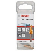 Ступенчатое сверло HSS-TiN 4 - 12 мм, 6,0 мм, 50 мм Bosch 2608587429