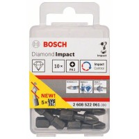 Бита Diamond Impact Diamond Impact, PH2, 25мм (x10) Bosch 2608522061