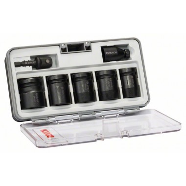 Набор из 7 торцовых ключей SW13; SW17; SW19; SW21; SW24; 40 мм; 2 переходника Bosch 2608551029