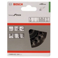 Круглая щетка, нерж. 65 мм, 0,35 мм, M14 Bosch 2608622104