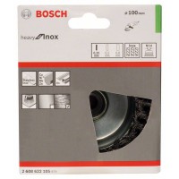 Круглая щетка, нерж. 100 мм, 0,35 мм, M14 Bosch 2608622105