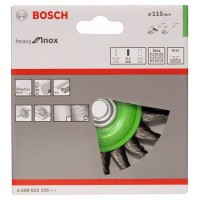 Кольцевая щетка нерж. 115 мм, 0,5 мм, M14 Bosch 2608622106