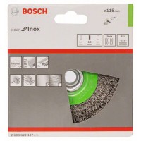 Кольцевая щетка нерж. 115 мм, 0,3 мм, M14 Bosch 2608622107