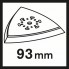Шлифподошва Starlock AVZ93G 93 мм Bosch 2608000493