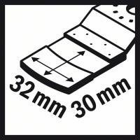 Погружное пильное полотно Carbide-RIFF AIZ 32 RT5 32x30 мм Bosch 2608661868