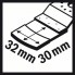 Погружное пильное полотно Carbide-RIFF AIZ 32 RT5 32x30 мм Bosch 2608661868