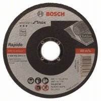 Отрезной круг прямой Standard for Inox - Rapido WA 60 T BF 115x22,23x1,0 мм Bosch 2608603169
