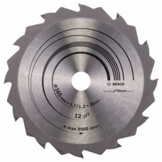 Пильный диск Speedline Wood 165x20/16x1,7 мм, 12 Bosch 2608642600
