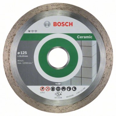 Алмазный диск Standard for Ceramic 125x22,23x1,6x7 мм Bosch 2608603232