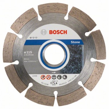 Алмазный диск Standard for Stone 115x22,23x1,6x10 мм Bosch 2608603235