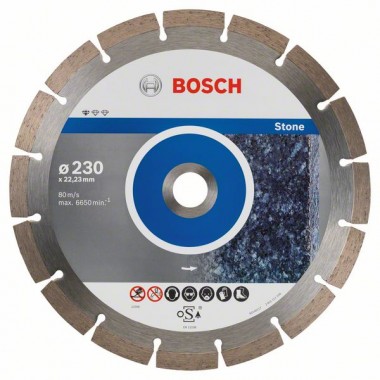 Алмазный диск Standard for Stone 230x22,23x2,3x10 мм Bosch 2608603238