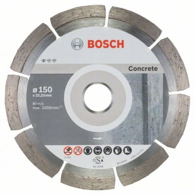 Алмазный диск Standard for Concrete 150x22,23x2x10 мм Bosch 2608603241