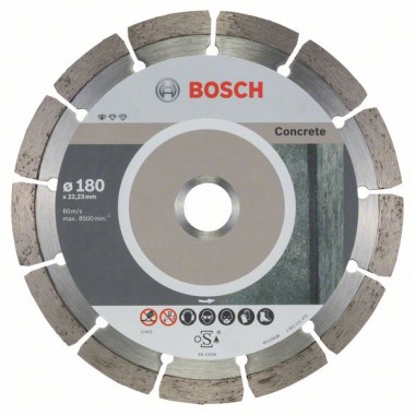 Алмазный диск Standard for Concrete 180x22,23x2x10 мм Bosch 2608603242