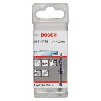 Ступенчатое сверло HSS-AlTiN 4 - 12 мм, 6,0 мм, 66,5 мм Bosch 2608588065