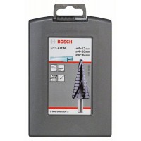 Набор из 3 ступенчатых сверл HSS-AlTiN 4-12; 4-20; 6-30 мм Bosch 2608588069