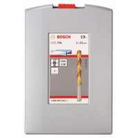 Набор сверл по металлу из 19 предм. ProBox HSS-TiN (титановое покрытие) 1-10 мм Bosch 2608587015