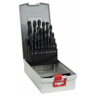 Набор из 25 сверл по металлу HSS-R, DIN 338, в ProBox 1-13 мм Bosch 2608587016