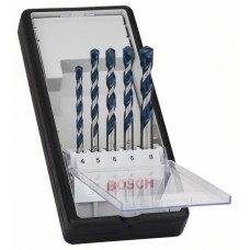 Набор Robust Line из 5 сверл по бетону CYL-5 4; 5; 6; 6; 8 мм Bosch 2608588165