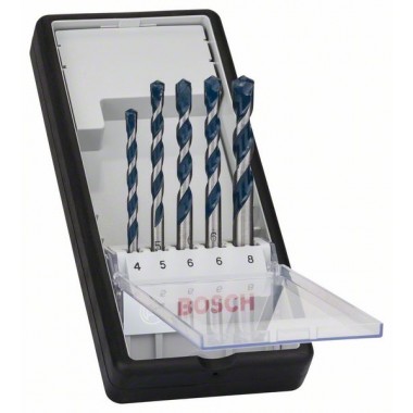 Набор Robust Line из 5 сверл по бетону CYL-5 4; 5; 6; 6; 8 мм Bosch 2608588165