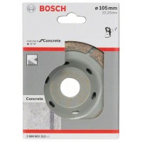 Алмазный чашечный шлифкруг Standard for Concrete 105x22,23x3 мм Bosch 2608603312