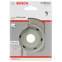 Алмазный чашечный шлифкруг Standard for Concrete Turbo 105x22,23x3 мм Bosch 2608603313