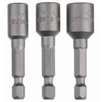 Пакет торцовых ключей 3 предм. 50 мм; 1/4'; 3/8'; 5/16' Bosch 2608551077