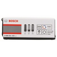 Набор головок для торцовых ключей 3 предм. 85 мм; 17, 19, 21 мм Bosch 2608551102