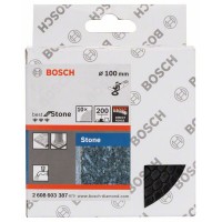 Алмазный полировальный круг100 мм, зернистость 200 Bosch 2608603387