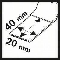 Погружное пильное полотно Carbide AIZ 20 AT Metal 40x20 мм Bosch 2608662034