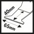 Погружное пильное полотно BIM SAIZ 65 BB Wood and Nails 40x65 мм Bosch 2608662036