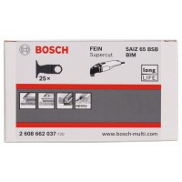 Погружное пильное полотно BIM SAIZ 65 BSB Hard Wood 40x65 мм Bosch 2608662037