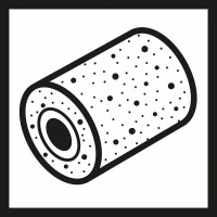 Ламельный шлифовальный валик 19 мм, 80, 100 мм, 100 мм Bosch 2608000598