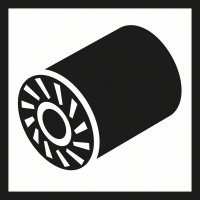 Контактный вал 4800 макс./мин., 90 мм, 100 мм, 19 мм Bosch 2608000610