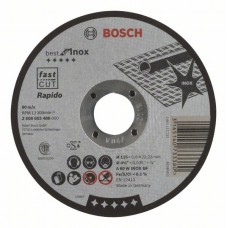 Отрезной круг прямой Best for Inox, Rapido A 60 W INOX BF 115x0,8 мм Bosch 2608603486