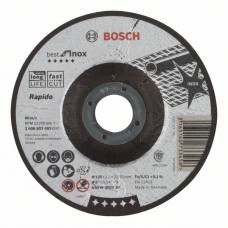 Отрезной круг выпуклый Best for Inox, Rapido A 60 W INOX BF 125x1,0 мм Bosch 2608603493