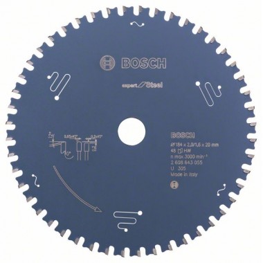Пильный диск Expert for Steel 184x20x2,0 мм, 48 Bosch 2608643055