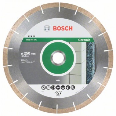 Алмазный диск Best for Ceramic and Stone 250x25,40x1,8x10 мм Bosch 2608603601