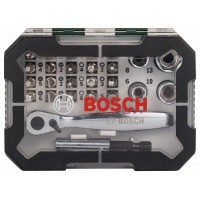 Набор бит-26 с ключом-трещоткой Bosch 2607017322