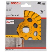 Алмазный чашечный шлифкруг Standard for Universal Turbo 125x22,23x5 мм Bosch 2608201235