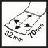 Погружное пильное полотно BIM SAIZ 32 ALB Wood and Metal 32x70 мм Bosch 2608662316