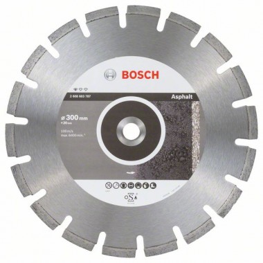 Алмазный диск Standard for Asphalt 300x20,00x2,8x10 мм Bosch 2608603787