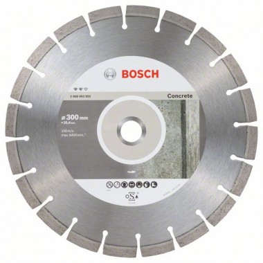 Алмазный диск Expert for Concrete 300x25,40x2,8x12 мм Bosch 2608603802