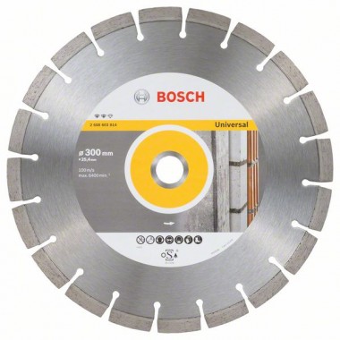 Алмазный отрезной диск Expert for Universal 300x25,40x2,8x12 мм Bosch 2608603814