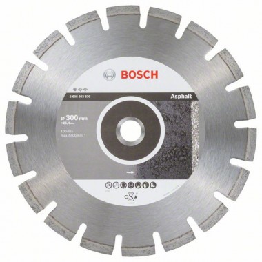 Алмазный диск Standard for Asphalt 300x25,40x2,8x10 мм Bosch 2608603830