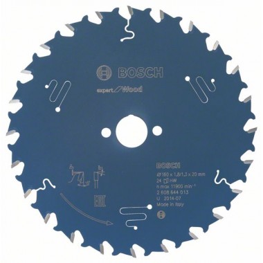 Пильный диск Expert for Wood 160x20x1,8 мм, 24 Bosch 2608644013
