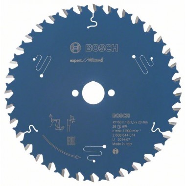 Пильный диск Expert for Wood 160x20x1,8 мм, 36 Bosch 2608644014