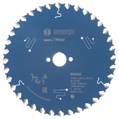 Пильный диск Expert for Wood 165x20x2,6 мм, 36 Bosch 2608644023