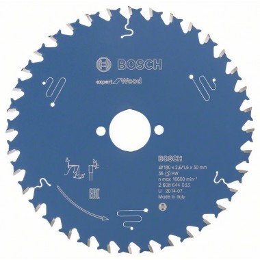 Пильный диск Expert for Wood 180x30x2,6 мм, 36 Bosch 2608644033