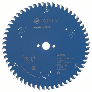 Пильный диск Expert for Wood 184x16x2,6 мм, 56 Bosch 2608644037