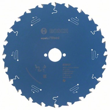 Пильный диск Expert for Wood 237x30x2,5 мм, 24 Bosch 2608644067